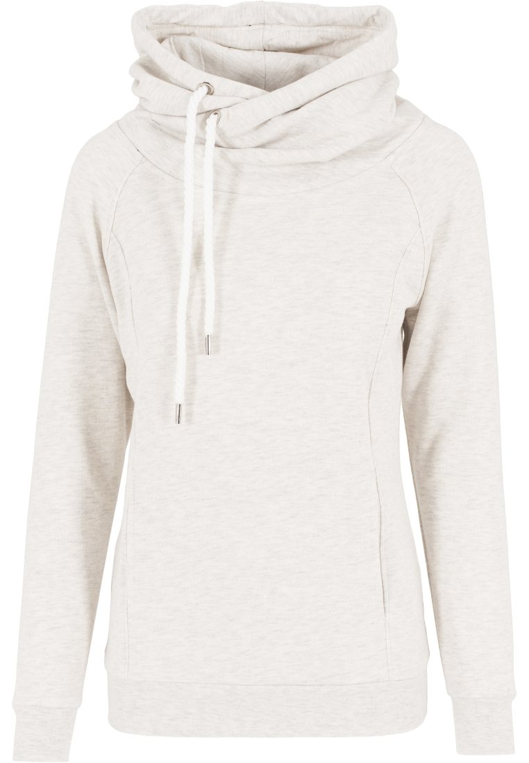 Urban Classics RAGLAN HIGH NECK  - Pulover s kapuco - offwhite melange