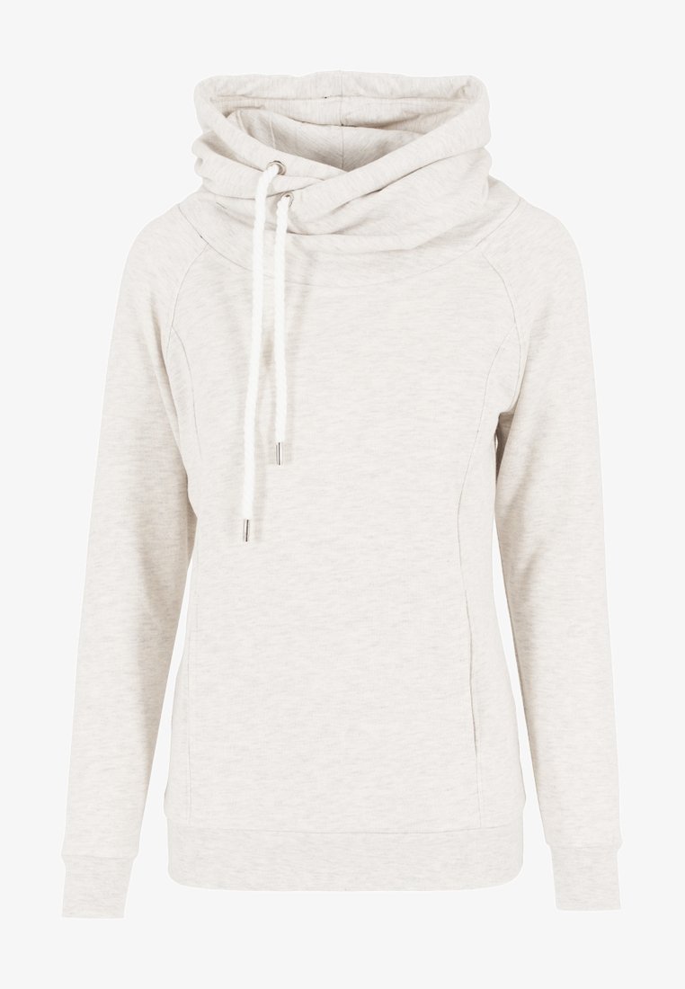 Urban Classics RAGLAN HIGH NECK - Pulover s kapuco - offwhite melange