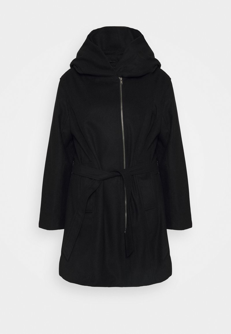 Damen Parkas | Even&Odd Curvy Klassischer Mantel black/schwarz - QO96432 Damen Parkas | Even&Odd Curvy Klassischer Mantel black/schwarz - QO96432