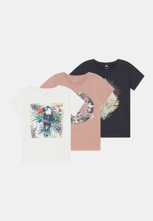 NKFHILEA CAMP 3 PACK - T-shirt con stampa - jet stream