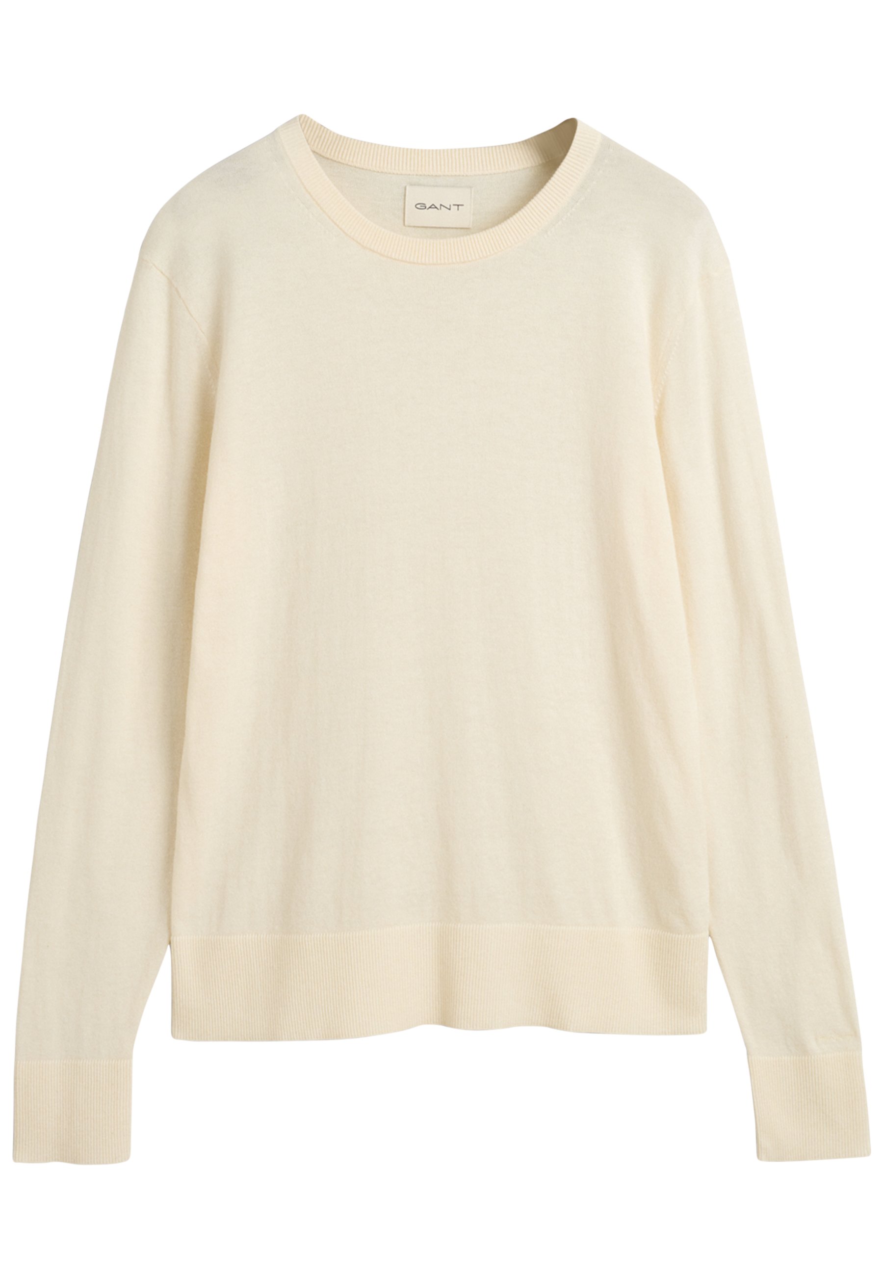 GANT FINE CREW NECK - Svetr - cream