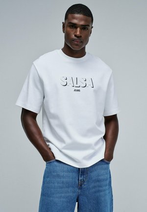 Salsa Jeans, T-shirt imprimé - weiß
