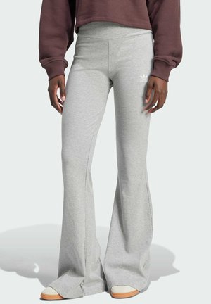 ESSENTIALS RIBBED FLARED - Jogginghose - medium grey heather