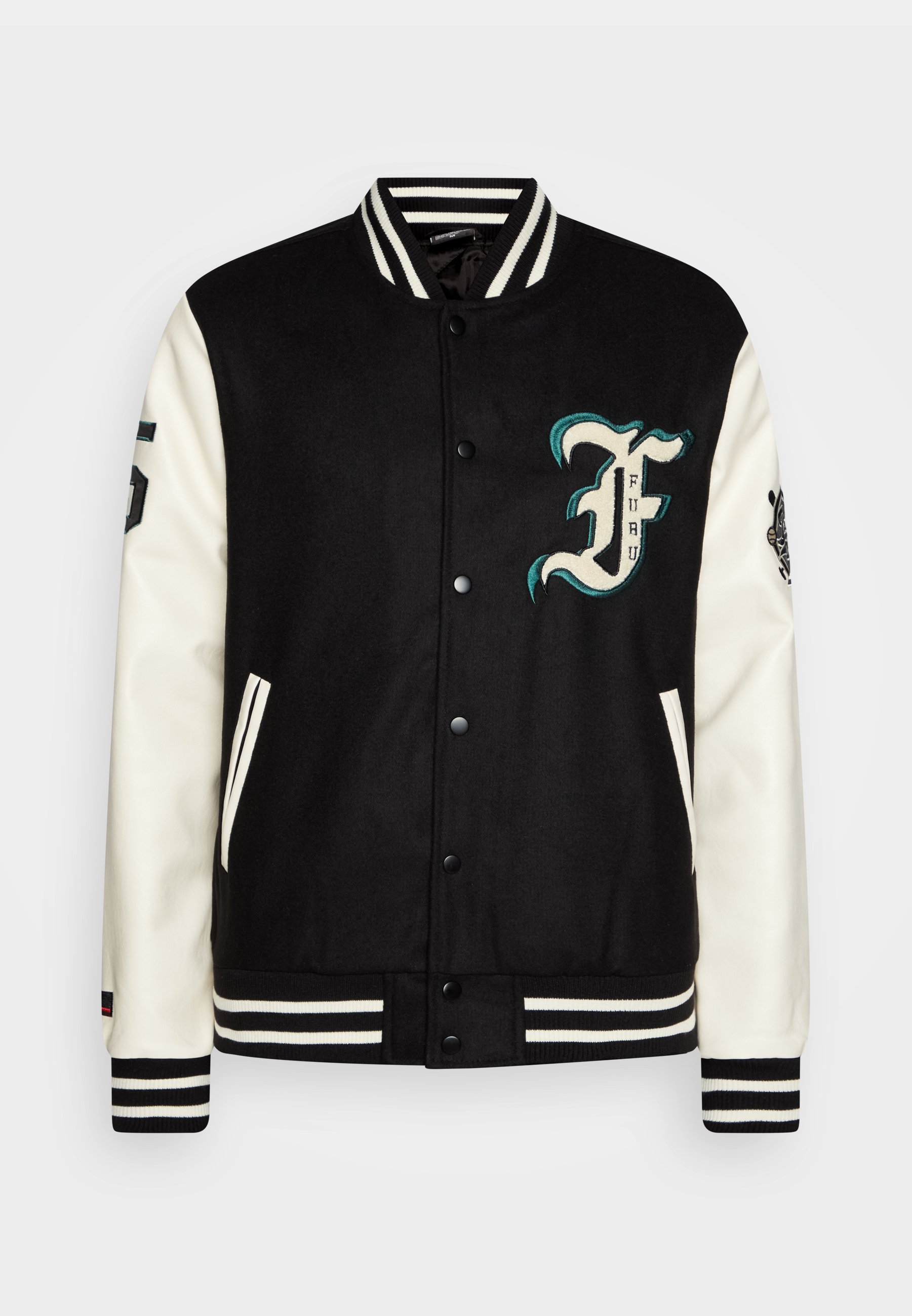 FUBU TRIBAL COLLEGE JACKET UNISEX - Bomber Jacket - black/off