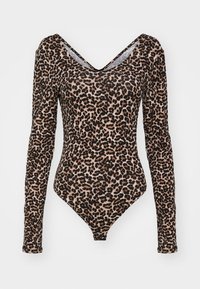 ONLLIVE LOVE U NECK BODY  - T-shirt à manches longues - ginger root