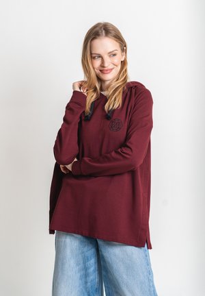 2 IN 1 MATERNITY AND NURSING - Langærmet T-shirt - bordeaux