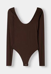 Long sleeved top - dark brown