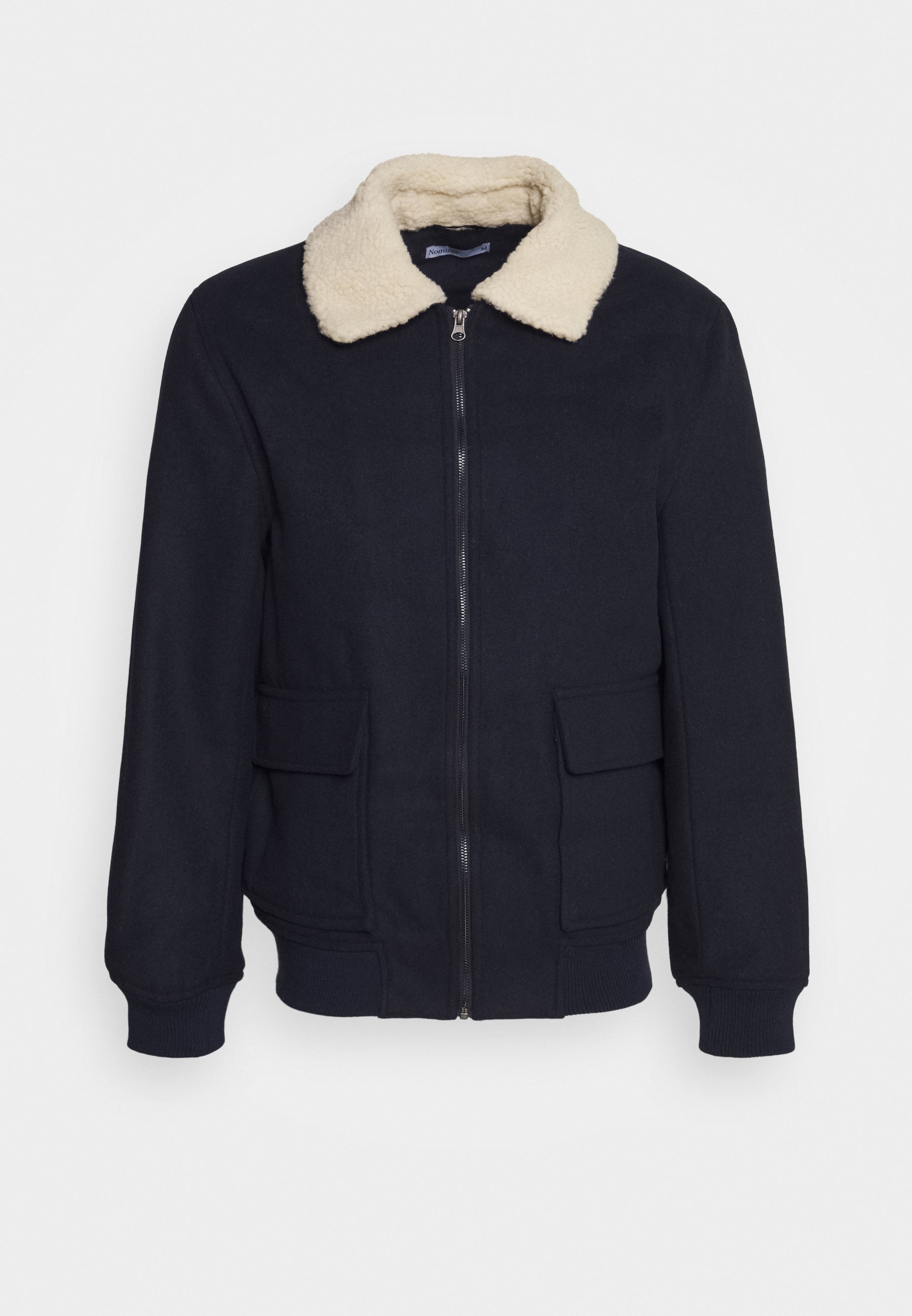 borg collar aviator jacket