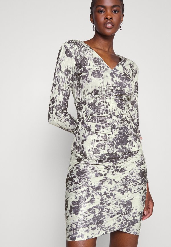 REN FUNK - Pencil skirt - soulful silver4