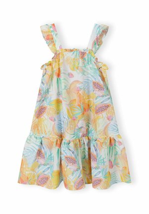 SHOULDER STRAP TIERED WITH FRILL - Vardagsklänning - orange