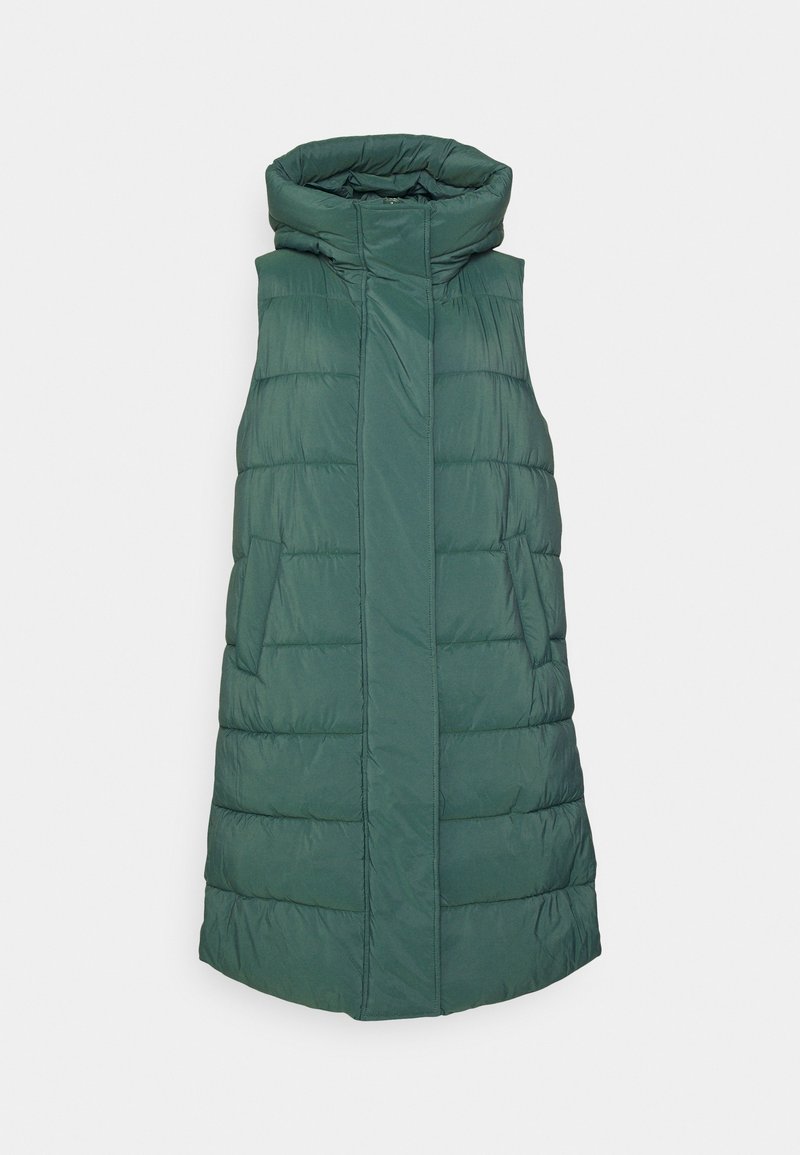 YAS Petite Bodywarmer donkergroen
