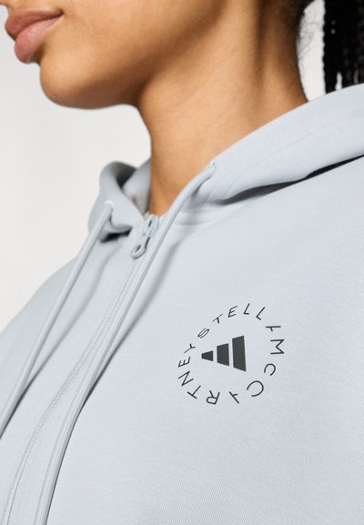 adidas by Stella McCartney HOODIE - Zip-up sweatshirt - clear onix