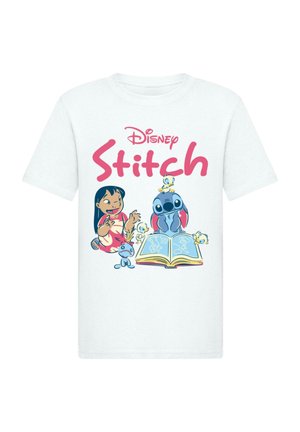 LILO STITCH READING TIME - T-shirts med print - white