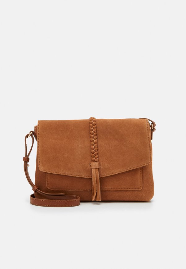 LEATHER - Umhängetasche - cognac