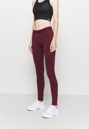 Leggings - dark red