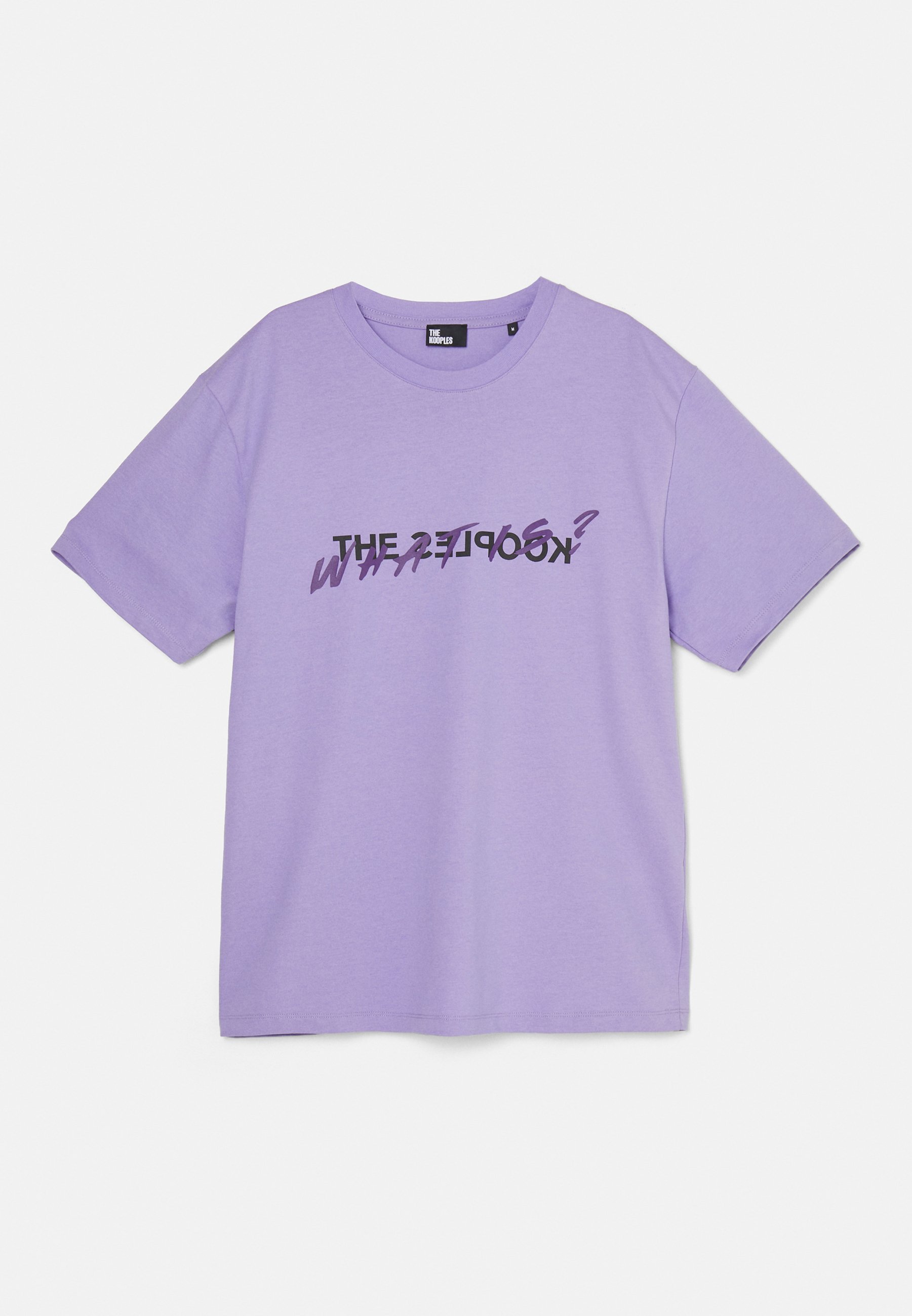 white purple designer tee