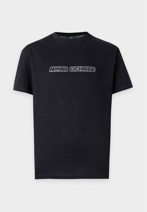 Armani Exchange, REGULAR - T-shirt con stampa - black