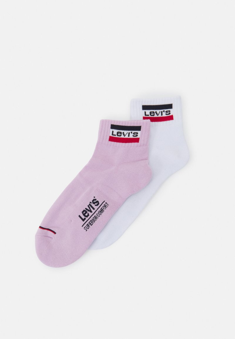 Levi's® MID CUT LOGO 2 PACK - Meias - orchid bloom