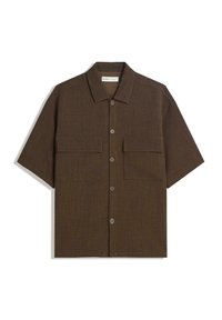 SHORT SLEEVE TAILORED - Shirt - brown
