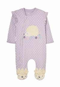 JoJo Maman Bébé HEDGEHOG APPLIQUE ZIP  - REGULAR FIT - Tutina - lilac