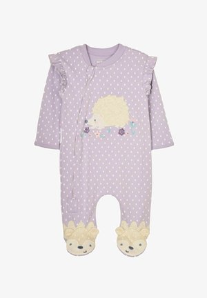 HEDGEHOG APPLIQUE ZIP - REGULAR FIT - Grenouillère - lilac