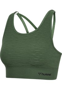 Hummel FOCUS SEAMLESS  - Sports-BH'er med let støtte - climbing ivy