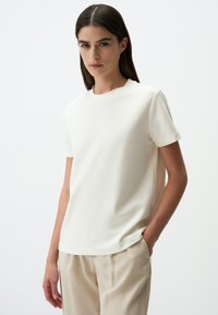 Jimmy Key CREW NECK SHORT SLEEVE - T-shirt basic - off-white