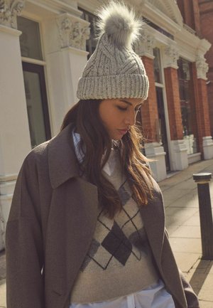 CABLE  REGULAR FIT - Čepice - grey