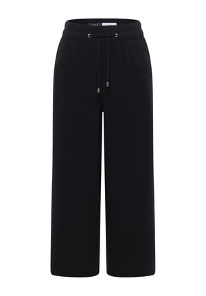 Cecil, 3/4 WIDE LEG HOSE IN MUSSELIN-QUALITÄT - Stoffhose - black