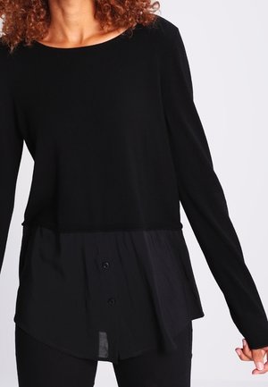Strickpullover - black