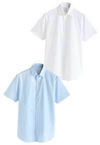 2 PACK SHORT SLEEVE  - REGULAR FIT - Businesshemd - white blue