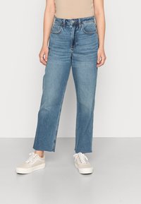 Hollister Co. CURVY KNEE VINT  - Calças de ganga de perna direita - blue