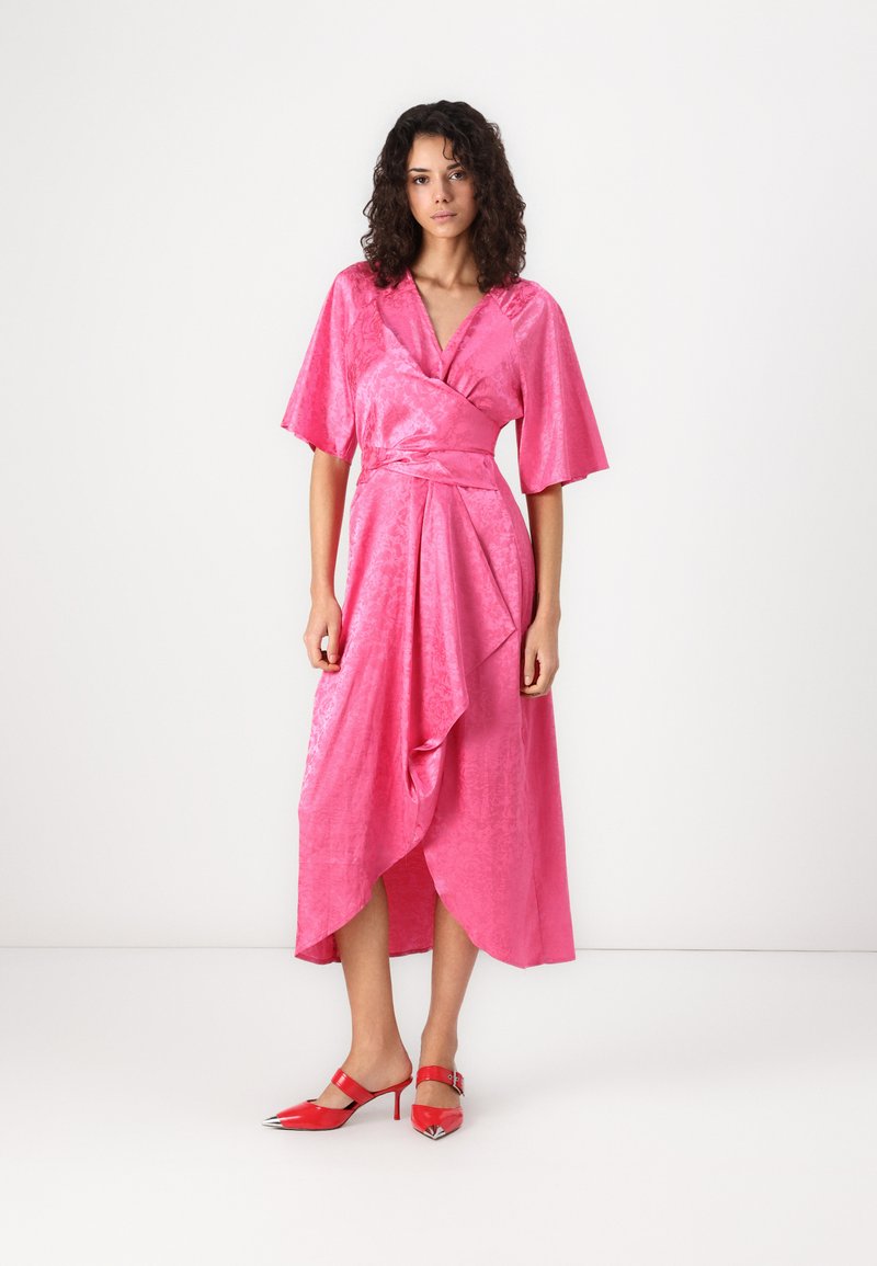 YAS YASRETRIEVE KIMONO LONG DRESS - Robe de soirée - carmine rose