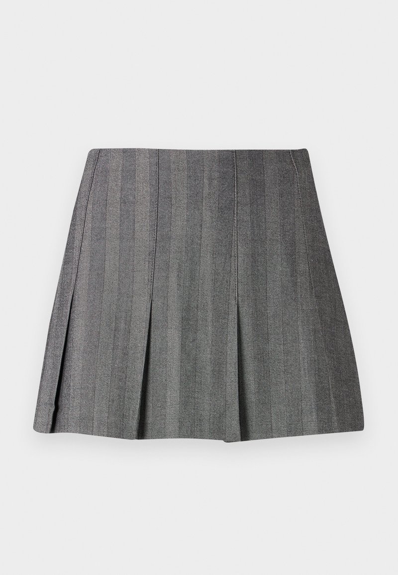 Abercrombie & Fitch Plooirok zwart denim/blackdenim Abercrombie & Fitch Plooirok zwart denim/blackdenim