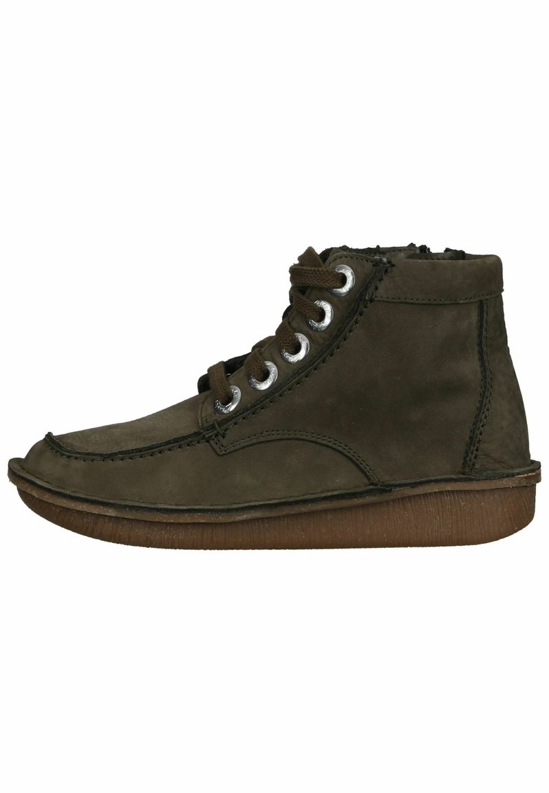 Clarks - Schnürstiefelette - dark olive nub, Vergrößern