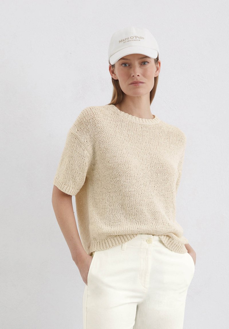 Marc O'Polo - SHORT SLEEVE ROUNDNECK - T-Shirt print - natural cotton, Vergrößern