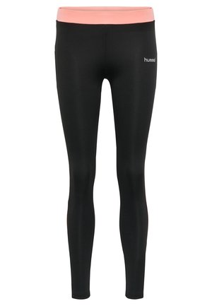 Tights - mottled light red