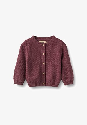 Wheat, WHEAT STRICKJACKE STRICK CARDIGAN - Cardigan - eggplant