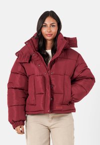 SHORT PUFFER  - Winterjas - burgundy