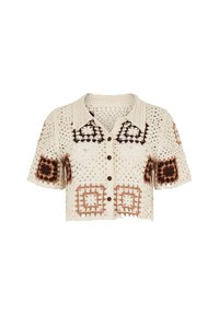Apricot TONAL GRANNY SQUARE  - Hemdbluse - stone