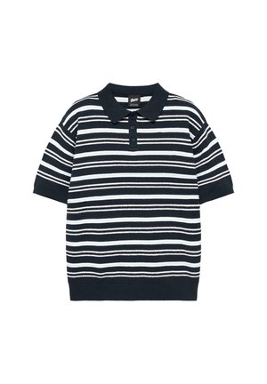 PULL&BEAR, Polo - mottled dark blue
