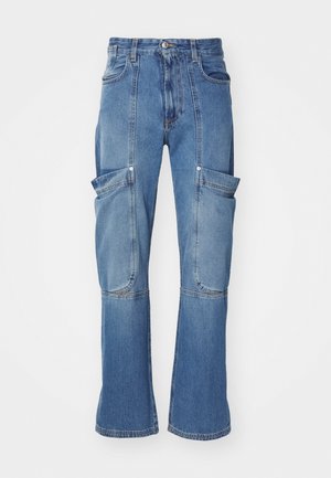 GCDS ULTRAPOCKET TROUSERS - Straight leg jeans - deep blue