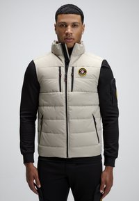 Alessandro Zavetti ZAVETTI CANADA OSHAWA 3.0 TECH PUFFER GILET - Vest - stone