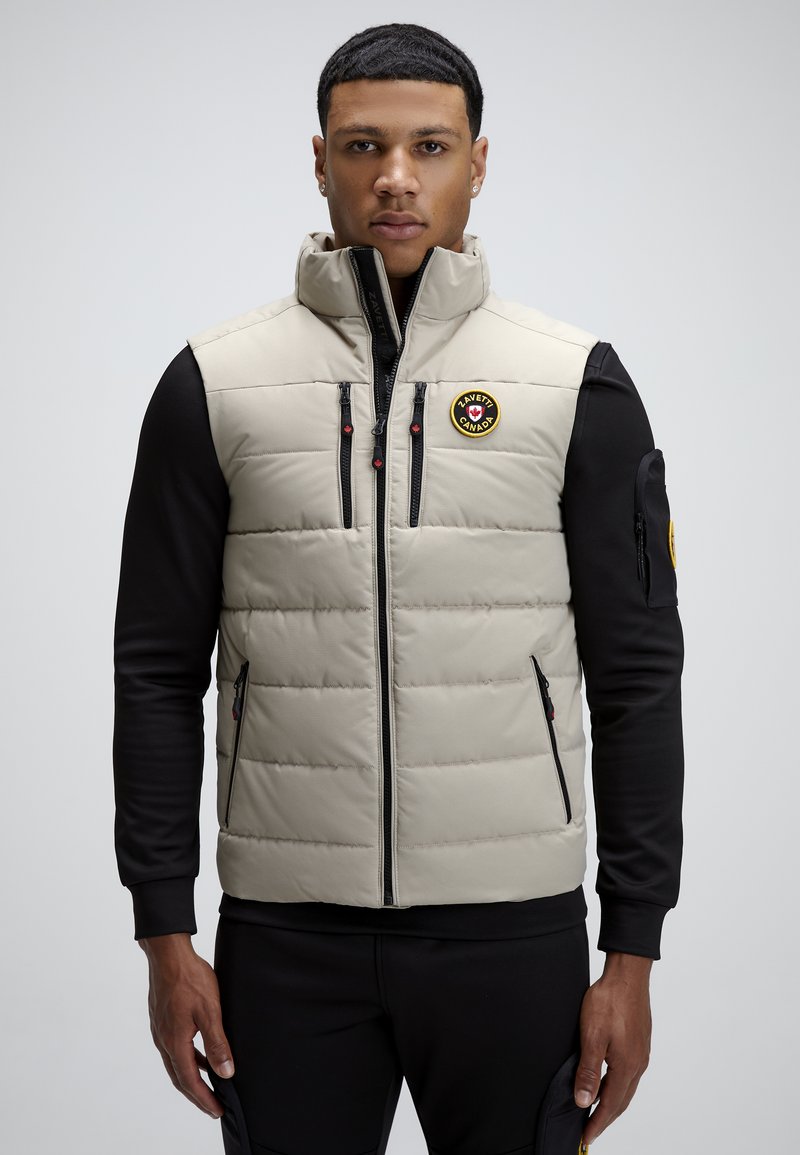Alessandro Zavetti ZAVETTI CANADA OSHAWA 3.0 TECH PUFFER GILET - Vest - stone