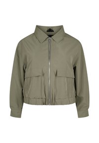 MIT KRAGEN UND TASCHEN - Välikausitakki - deep lichen green