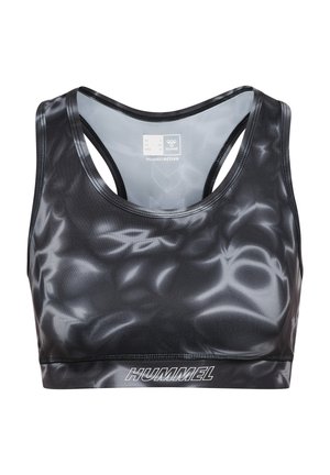 Hummel TWIST - Reggiseno sportivo con sostegno medio - black