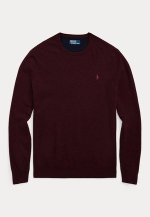 Polo Ralph Lauren WOOL CREWNECK SWEATER - Striktrøje - aged wine heather