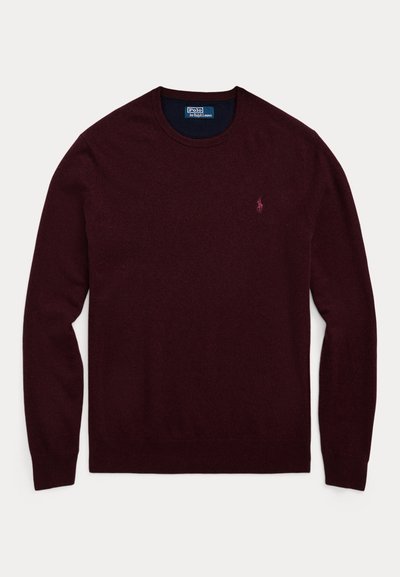 Polo Ralph Lauren WOOL CREWNECK SWEATER - Strikkegenser - aged wine heather