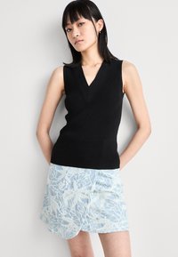 BOSS SKIRT MINI - A-line skjørt - medium blue
