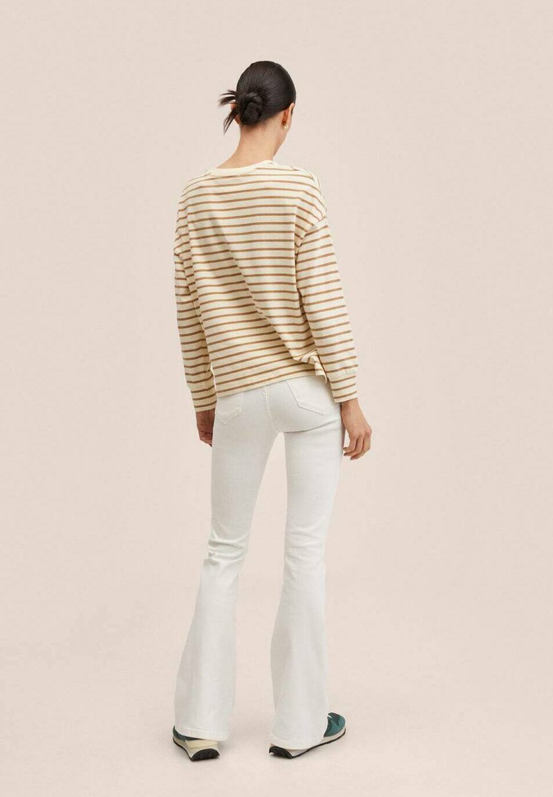 Mango FLARE - Vaqueros campana - wit/blanco -